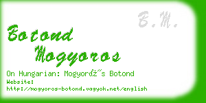 botond mogyoros business card